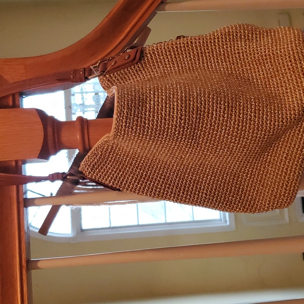- The sak hand crochet hobo hand made gorgeous leather gold accents charms…